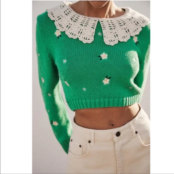 ZARA Embroidered Knit Sweater - Picture 3 of 10